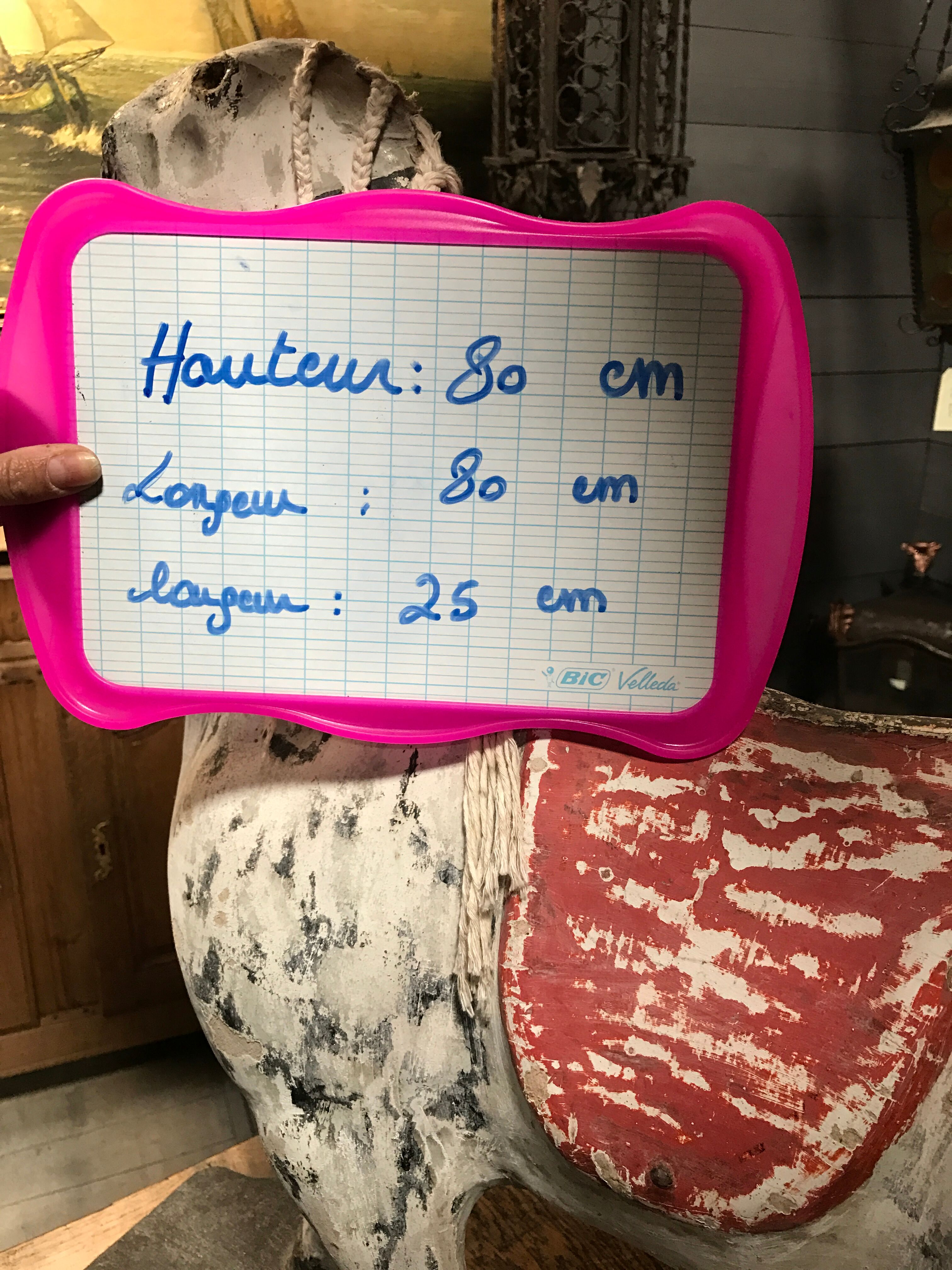 Papier-mâché horse