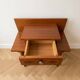 Vintage 1960s bedside table in wood and marquetry.