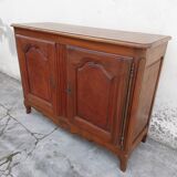Louis XV style rustic buffet in solid walnut
