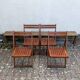 Wooden folding chairs, 70s