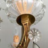 Old Louis XV style chandelier in gilded bronze and crystal