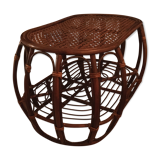 Rattan and caning coffee table