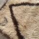 Azilal beige Berber rug - 191 x 79 cm