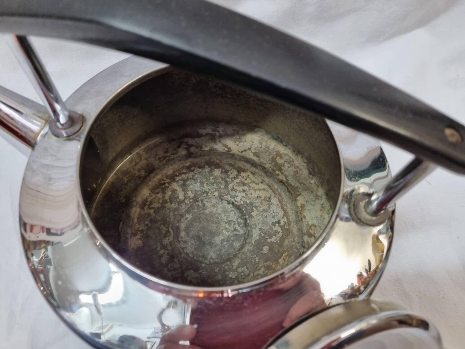 Vintage chrome copper kettle from 1960/70