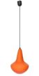 Suspension en opaline orange des années 1960