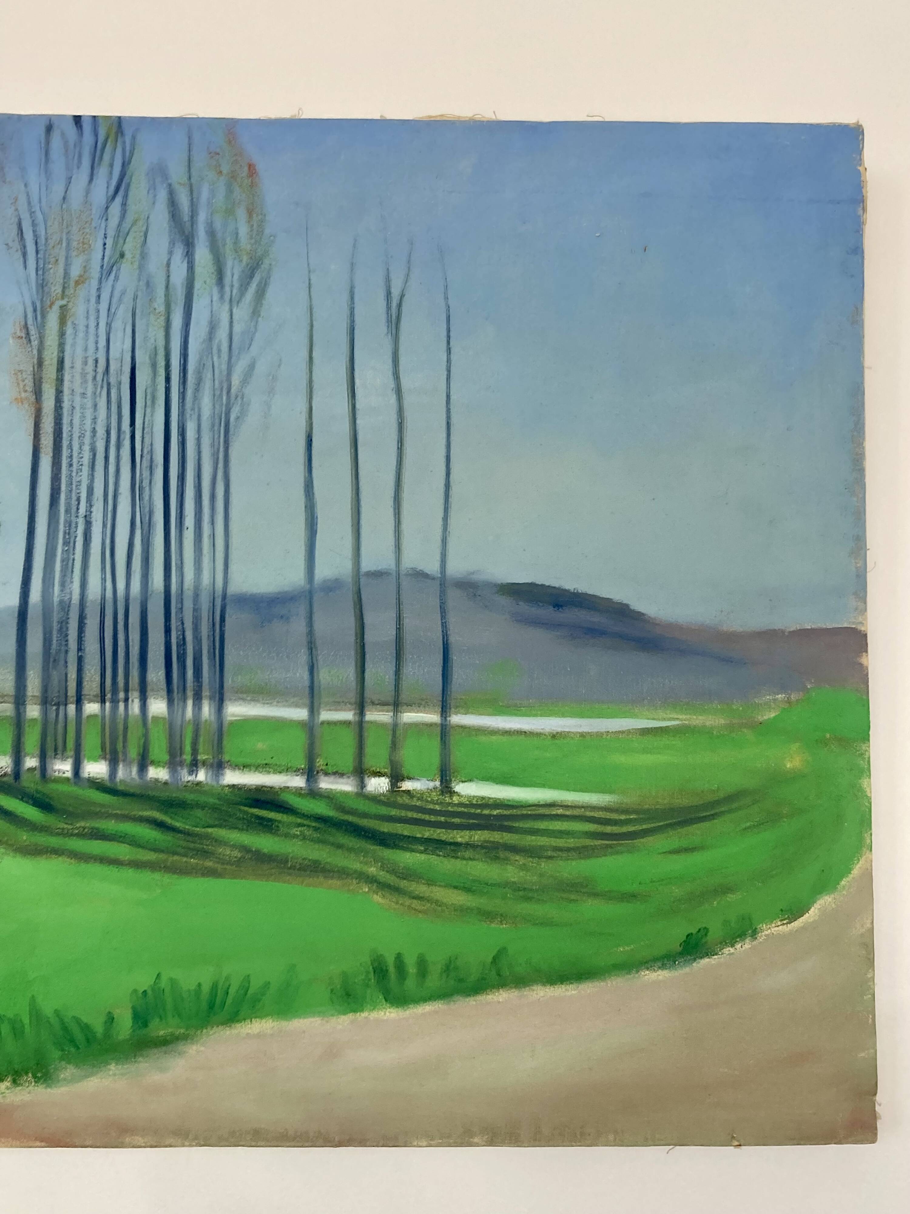 Large landscape on canvas 1.25m x 0.57m