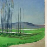 Large landscape on canvas 1.25m x 0.57m