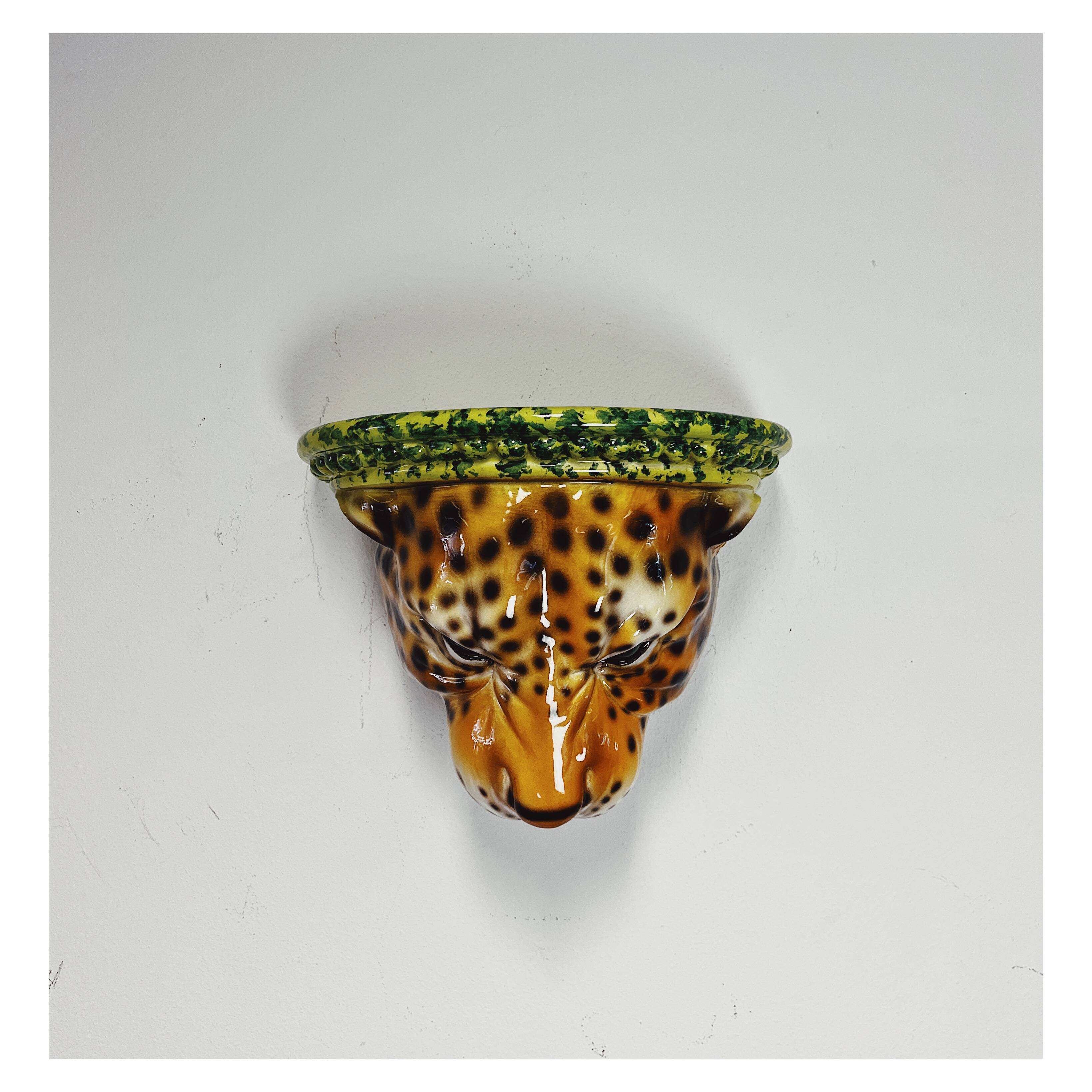 Wall shelf Leopard ceramic