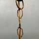 Small Venetian chandelier, three-burner twisted blown glass 1950s - Brass, Glass