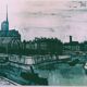 Lithograph by Bernard Buffet: the city and our lady of Paris