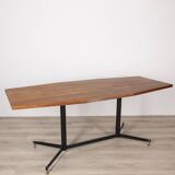 Vintage 60's table in metal and wood italian design