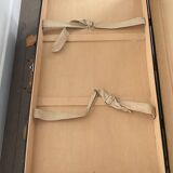 Malle Cabin Mid-Century Fibre Vulcanised / Beige Leather / Metal