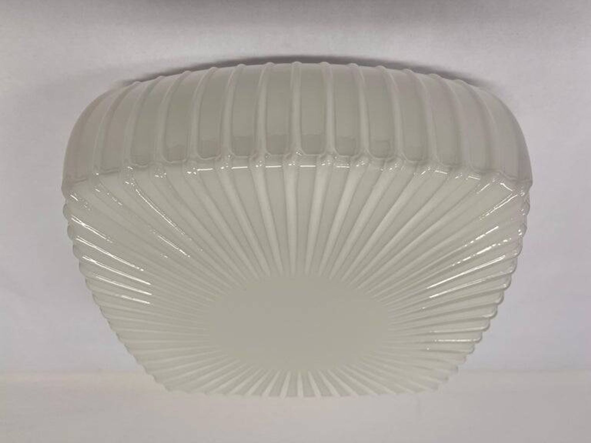 Lampe de plafond en verre de style mid-century / lampe murale, années 1970 - Tchécoslovaquie