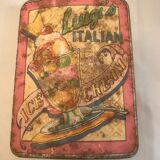 Metal box vintage ice cream bus 1960