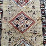 Tapis ancien persan kurde pour couloir 108x352 cm