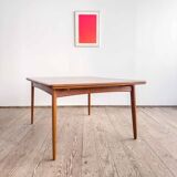 Table à manger danoise Mid-Century Modern en teck, Danemark, années 1960