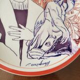 6 assiettes vintage