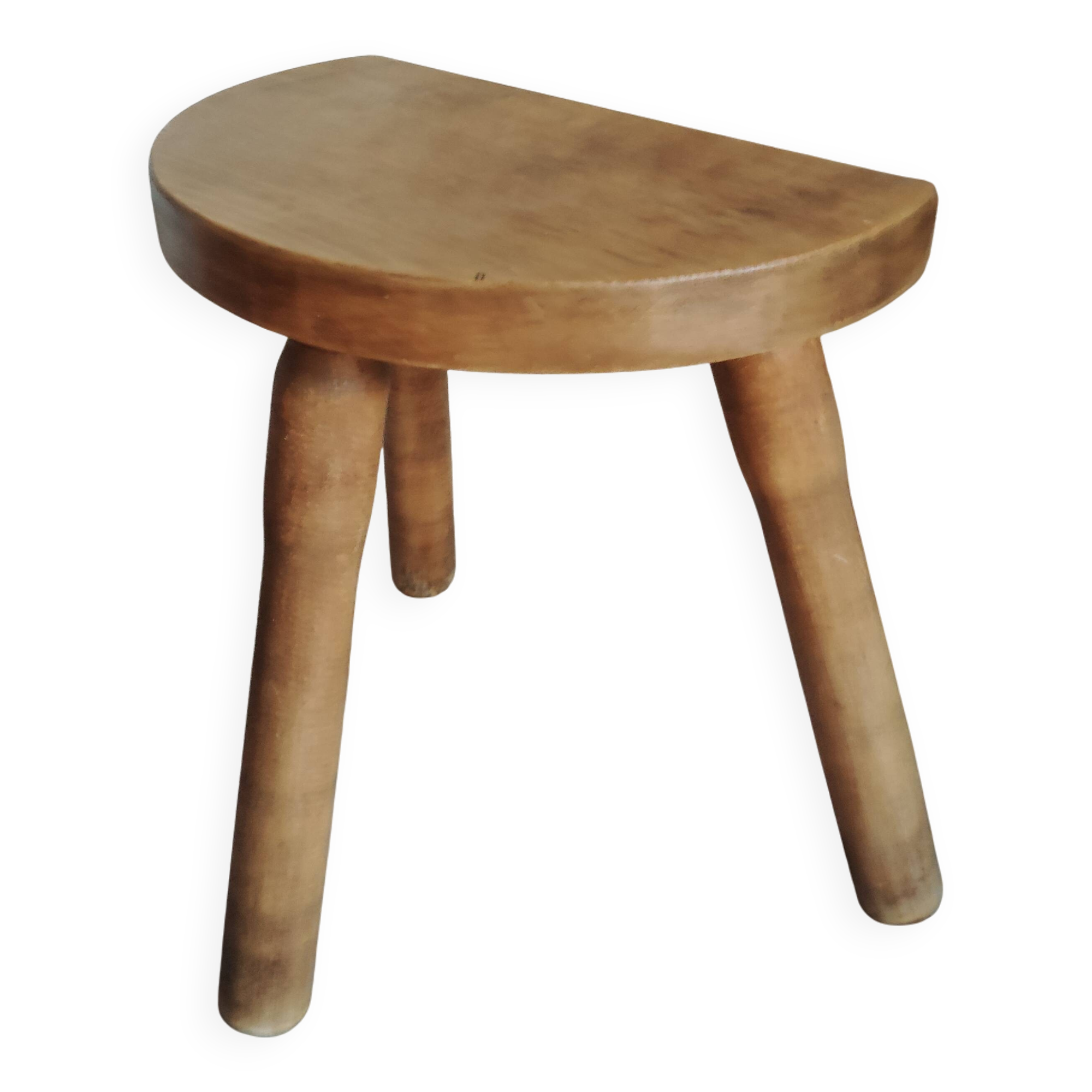 Authentic old tripod milking stool (cowboy)
