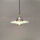 Hanging lamp in metal and painted glass by Swedish Belid, estimated 1980-90s
