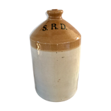 40s varnished sandstone canister