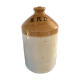 40s varnished sandstone canister
