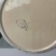 French Vintage Ribbed Ceramic Salad Bowl | Ivory Cream | Digoin Sarreguemin