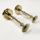 Pair of gilded candlesticks, 1960s Denmark