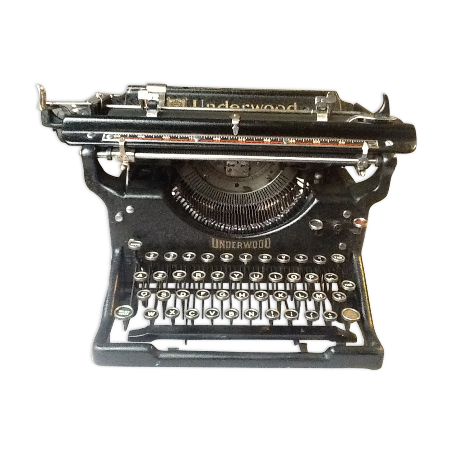 Machine à écrire ancienne Underwood n°3.12 in Selency