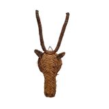 Tête d'antilope / Fait main / Rotin / Osier