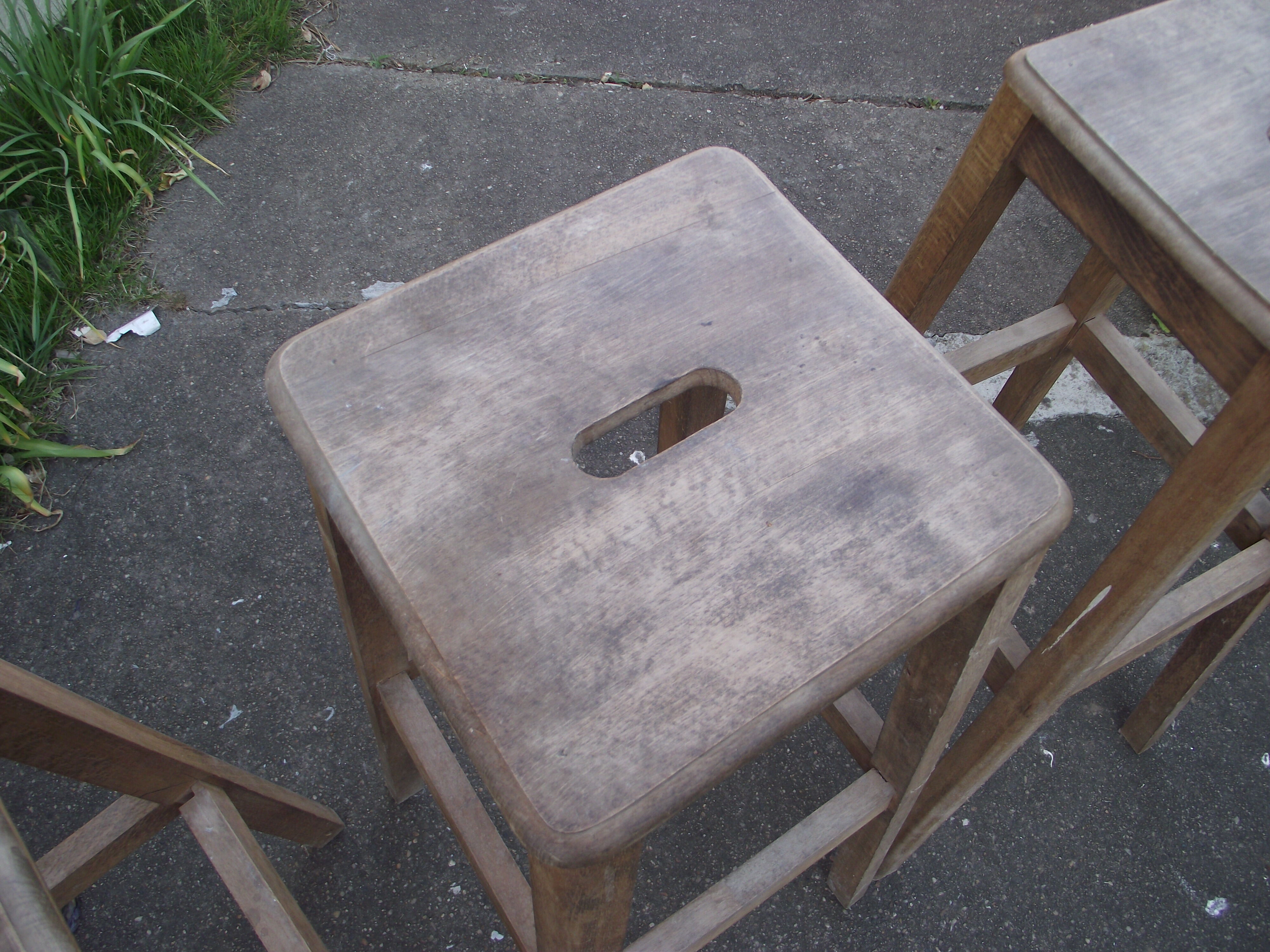 Laboratory workshop stool from the 50s/60s