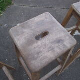 Laboratory workshop stool from the 50s/60s