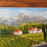 Oil painting, Provençal landscape