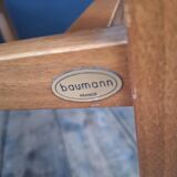 3 chaises Baumann modèle Argos, meubles sièges anciens
