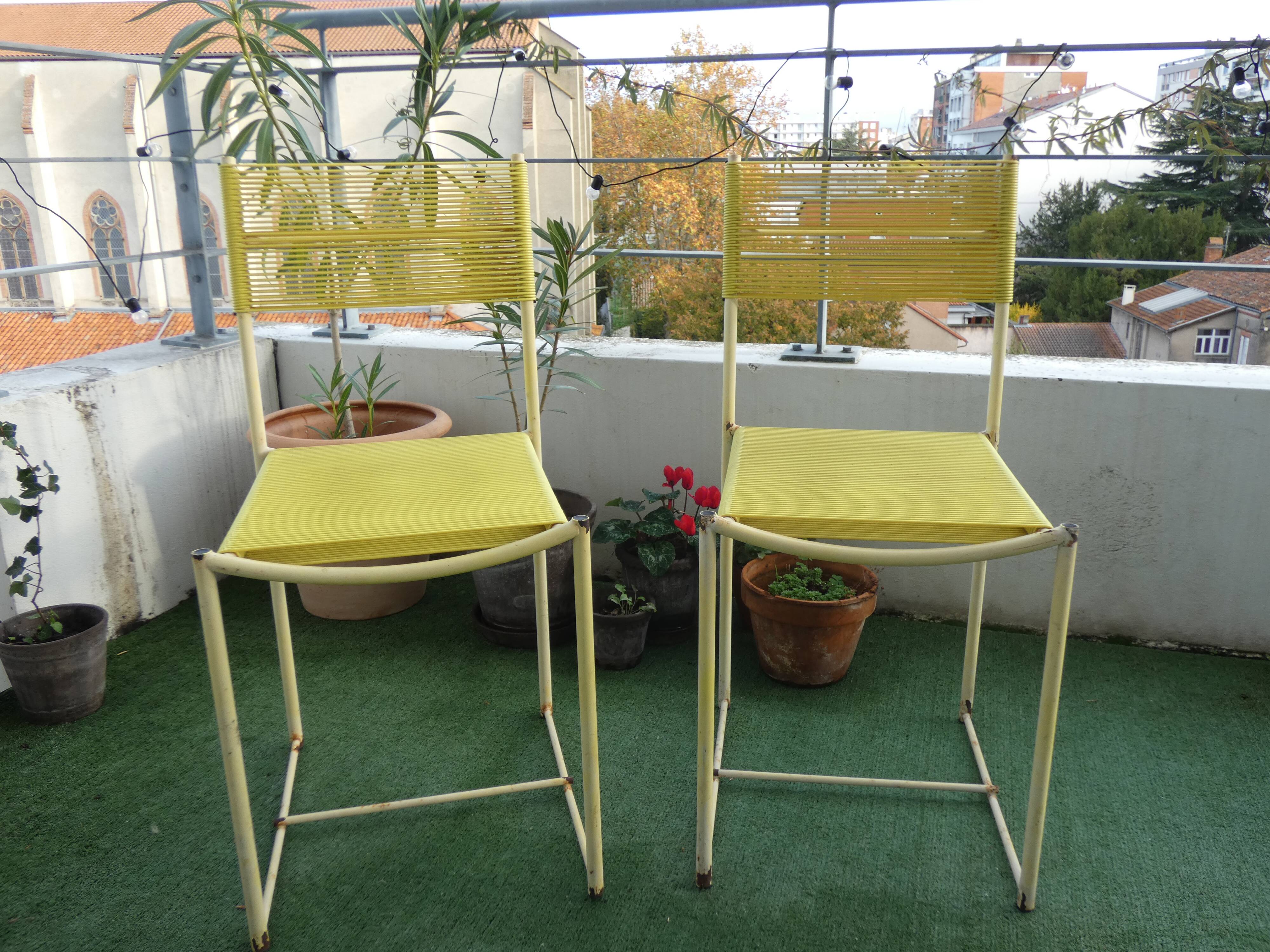 Alias spaghetti chairs Giandomenico Belotti vintage