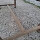Solid oak farmhouse table fully sandblasted.