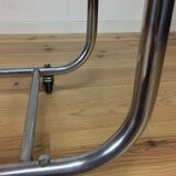 "L'Adap-Table" modular serving trolley, rigid and chrome, Matégot style