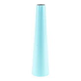 Wooden candlestick in blue, Danish design 1970s