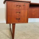 Vintage retro Danish mid-century boomerang desk 1960s