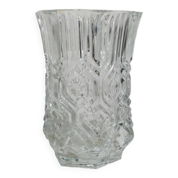 Exagon space age vase 1960 molded glass