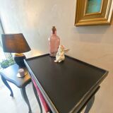 Black and gold bedside table