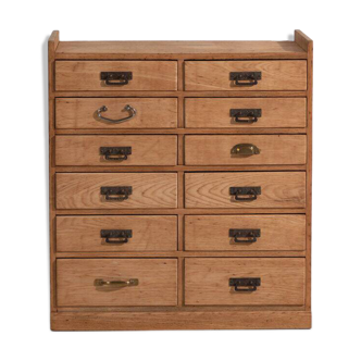 Meuble japonais ancien à tiroirs multiples (Hikidashi-Dansu) – période Taishō / Showa – vers 1920-1940