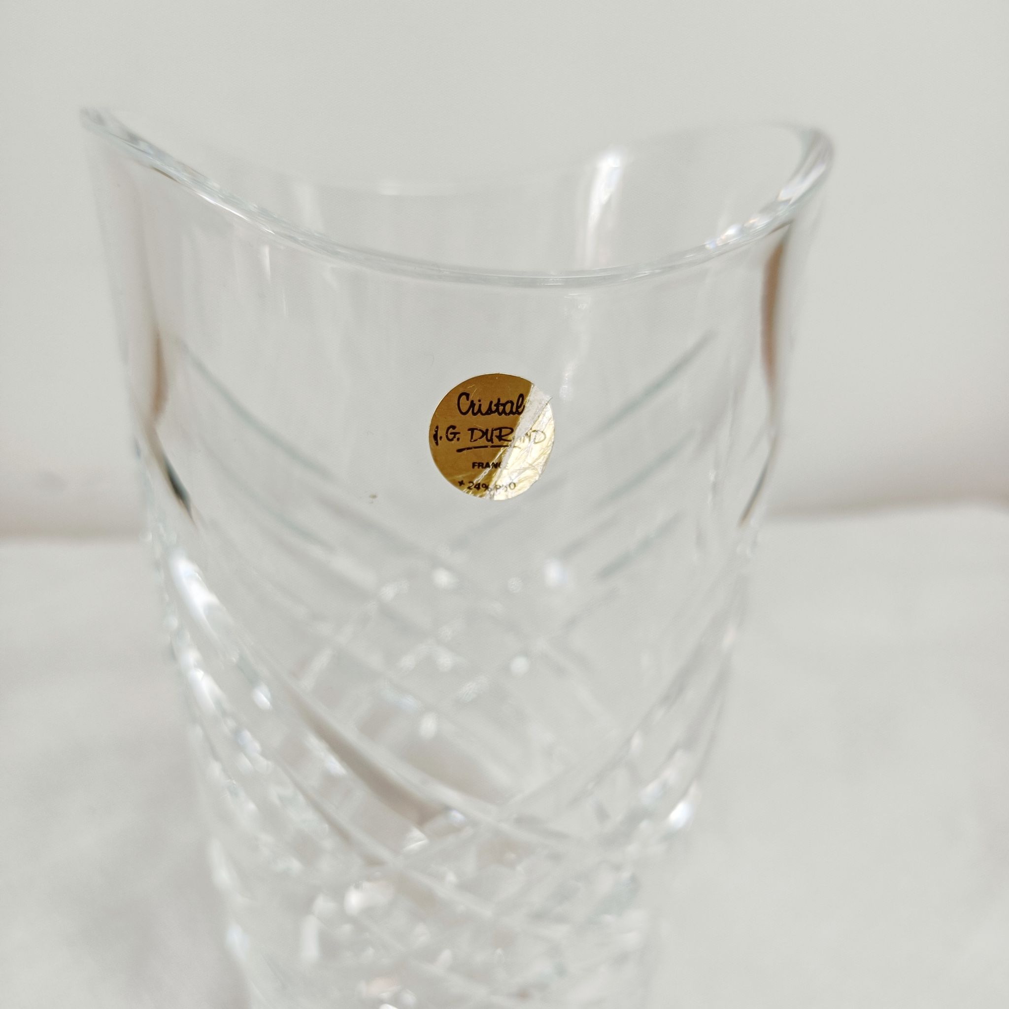 Vase en cristal JG Durand