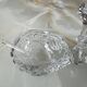Double crystal salt cellar by Baccarat, model with cut decoration, 20th century.