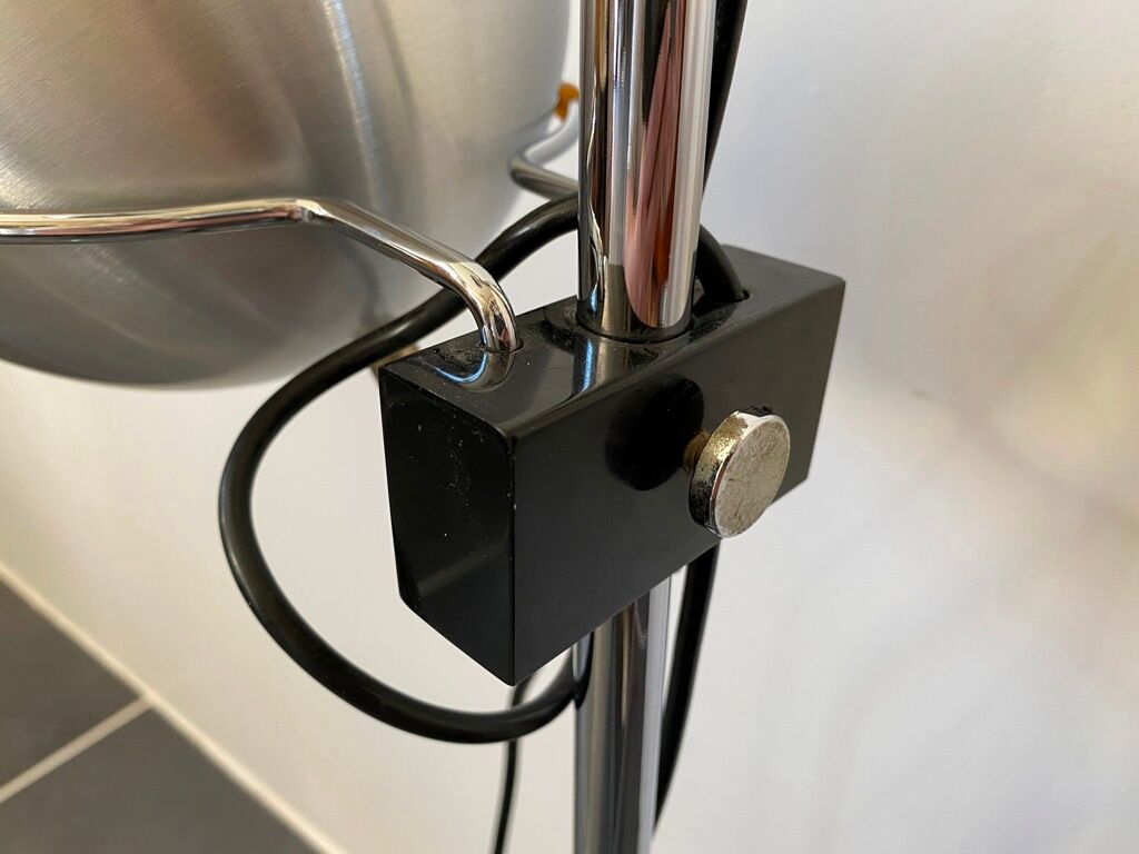 Chrome eye ball floor lamp by Goffredo Reggiani vintage 1970