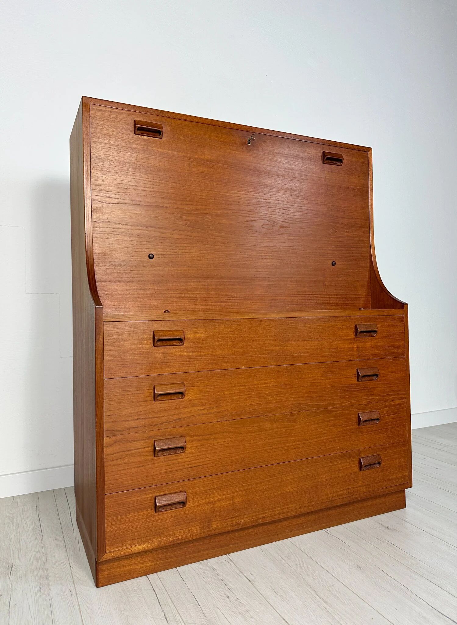 1960s Vintage Danish Teak Secretary by Børge Mogensen - Søborg Møbelfabrik