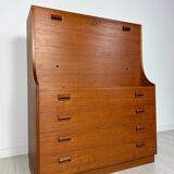 1960s Vintage Danish Teak Secretary by Børge Mogensen - Søborg Møbelfabrik