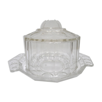 Cloche ancienne avec plateau art déco