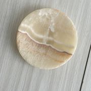 Coupelle en pierre naturelle veinée crème