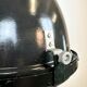 Industrial Black Enamel Factory Spotlight with Convex Glass Cover, 1960s