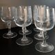 6 old foot glasses